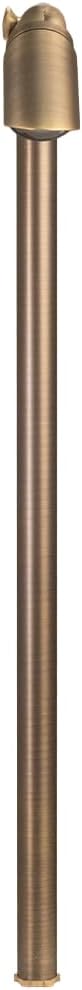 VOLT Innovator 12V Adjustable Cast Brass Path Light (Bronze) for Low Voltage Landscape Lighting on Outdoor Pathway, Walkway, Garden, Driveway or Patio