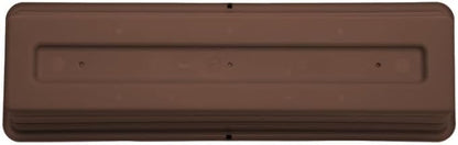 Bloem Dura Cotta Window Box Planter: 24" - Chocolate - with Tray, Weatherproof Resin Box, Removable Tray for Indoor & Outdoor Use, Gardening, 3 Gallon Capacity