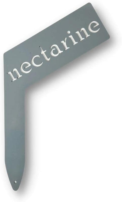 Planter Size Small Metal Garden Plant Vegetable Flower or Herb Markers 13.5 Inches Tall (nectarine, Primed Finish)