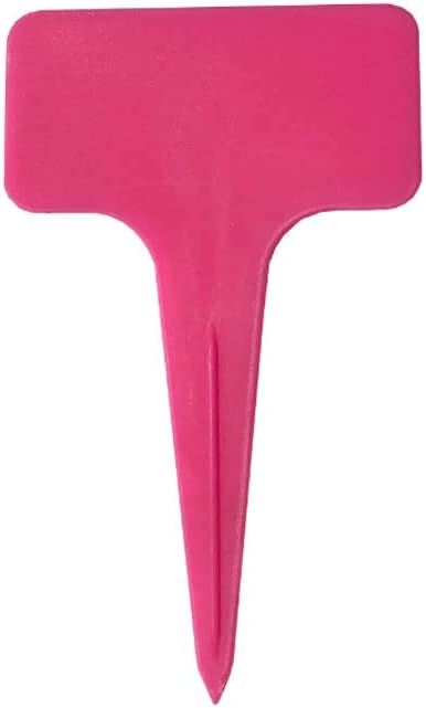 SEIWEI 20Pcs Garden Plastic Plants Labels for Marking Potted Plants Multicolor Greenhouse Flower Trees Stakes Markers Tags T Shape