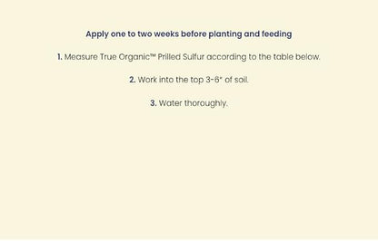 True Organic Prilled Sulfur – Organic Fertilizer for Better Plant Growth,Flowers,Vegetables,and Herbs – Lowers Soil pH-– 5lb Bag Covers 1,333 Sq. Ft.,(Pack of 6)