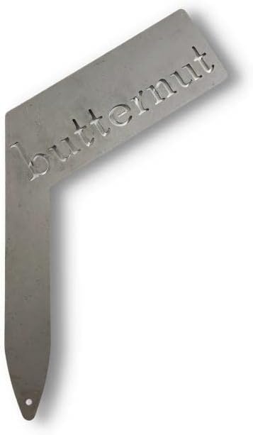 Planter Size Small Metal Garden Plant Vegetable Flower or Herb Markers 13.5 Inches Tall (butternut, Raw, Unfinished Steel)