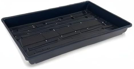 10 Plant Growing Trays (WITH Drain Holes) - 20" x 10" - Perfect Garden Seed Starter Grow Trays: For Seedlings, Indoor Gardening, Growing Microgreens, Wheatgrass & More - Soil or Hydroponic
