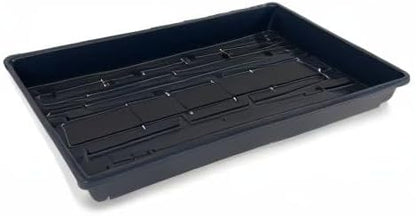 10 Plant Growing Trays (WITH Drain Holes) - 20" x 10" - Perfect Garden Seed Starter Grow Trays: For Seedlings, Indoor Gardening, Growing Microgreens, Wheatgrass & More - Soil or Hydroponic