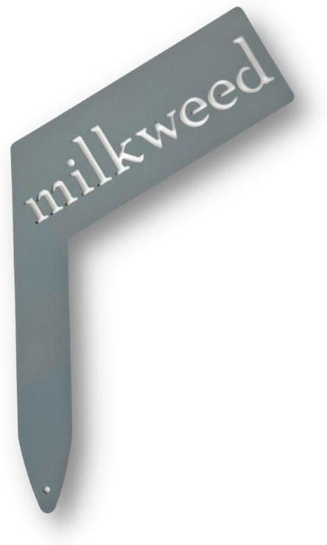 Planter Size Small Metal Garden Plant Vegetable Flower or Herb Markers 13.5 Inches Tall (milkweed, Primed Finish)