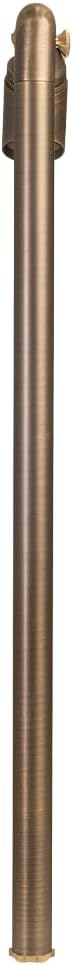 VOLT Innovator 12V Adjustable Cast Brass Path Light (Bronze) for Low Voltage Landscape Lighting on Outdoor Pathway, Walkway, Garden, Driveway or Patio