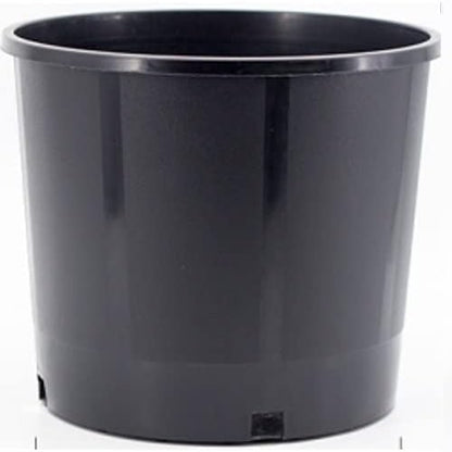 Black Nursery Pots, 3 Gal 5 PCS Pack, Plastic Garden Planters, Pots for Flower Seedlings, PP Injection Molded, Indoor Outdoor Plants Seedlings
