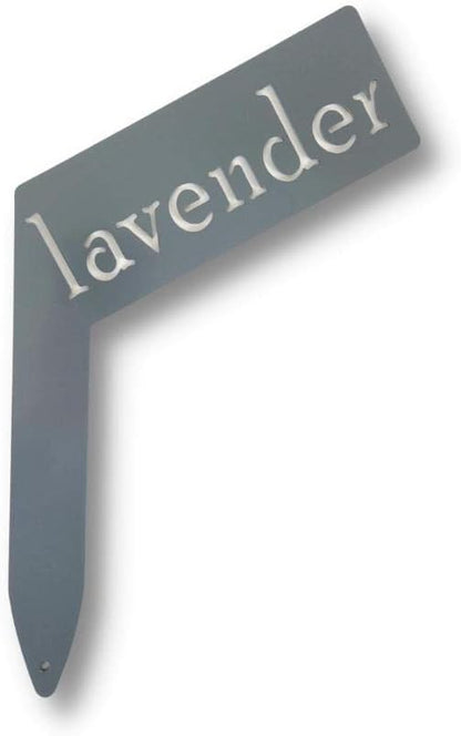 Planter Size Small Metal Garden Plant Vegetable Flower or Herb Markers 13.5 Inches Tall (lavender, Primed Finish)