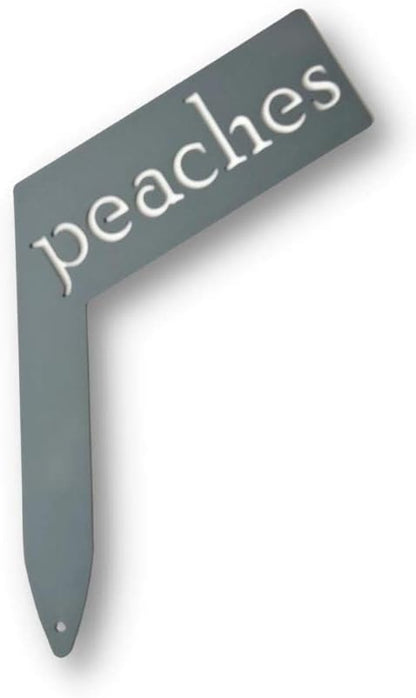 Planter Size Small Metal Garden Plant Vegetable Flower or Herb Markers 13.5 Inches Tall (peaches, Primed Finish)