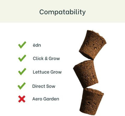 Marigold - Complete Seed Pod Plugs with Plant Food - 10 Pods for Hydroponic Gardens, Click and Grow, Lettuce Grow and Outdoor Gardens