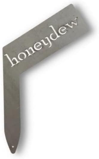 Planter Size Small Metal Garden Plant Vegetable Flower or Herb Markers 13.5 Inches Tall (honeydew, Raw, Unfinished Steel)
