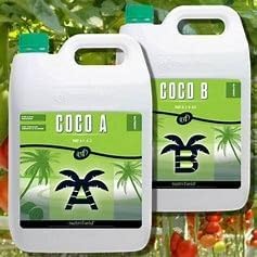 Nutrifield 4 Bags Coco Coir Perlite 70/30 Plus Coco Part A 5 Liter and Coco Part B 5 Liter Bundle Deal