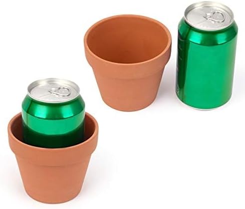 [26 Pack] 4" Planter Nursery Pots Clay Pots Terracotta Pot Clay Ceramic Pottery Planter Cactus Flower Pots Succulent Nursery Pots Garden Terra Cotta Pots with Drainage Hole (4")