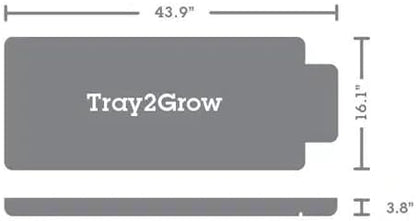 AutoPot Tray2Grow System - Standard Tray2Grow with 25 Gal FlexiTank - Self-Watering, Gravity-Fed Hydroponic Indoor System, Black