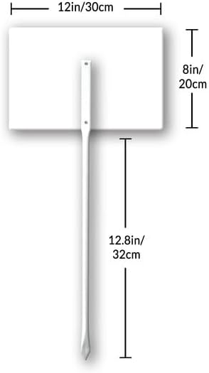 8 x 12 inch No Littering Sign Yard Sign Stakes Outdoor Lawn Yard Signs