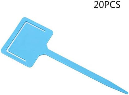 20 Pcs Plant Labels, PVC Gardening Flower Plant Label Identification Tags Garden Stake Tool(02)