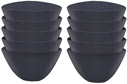 Non-Woven Fabric Plant Grow Bags Replacement Coco Liner Window Basket,Trough Shaped Wall and Deck Mount Planters,Round Hanging Basket (10-Pack, 12)