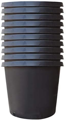 Nursery Pot 15 Gallon 1 Gal 2 Gal 3 Gal 5 Gal 7 Gal 10 Gal 15 Gal Nursery Container Injection Molded Pot for Plants Soil Growers or Hydroponics (10,15 Gallon)