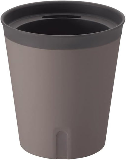 Richell 700900 Mielno Plus Bottom Water Bowl, 13 Type N, Dark Brown, Soil Capacity: 0.4 L; Water Capacity: 0.2 gal (0.2 L)