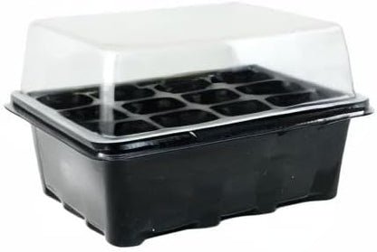 Gardeningwill 3 Sets of Plant Seedling Starting 12 Cells per Trays Starter Kit Box with Dome