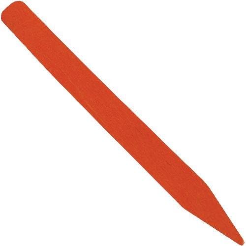 Wood Plant Pot Stakes, Bundle of 250 Stakes, 10 x 7/8 Inch (Orange Painted)