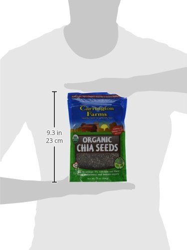 Carrington Farms Organic Chia Seeds,Gluten Free,USDA Organic,14 Ounce,(Pack of 2)