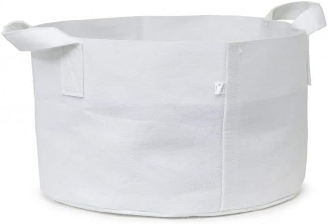 247Garden 2-Pack 100-Gallon Eco-Friendly Aeration Fabric Pot/Plant Grow Bag/Raised Garden Bed w/Handles (300GSM,White, 18H x 40D)