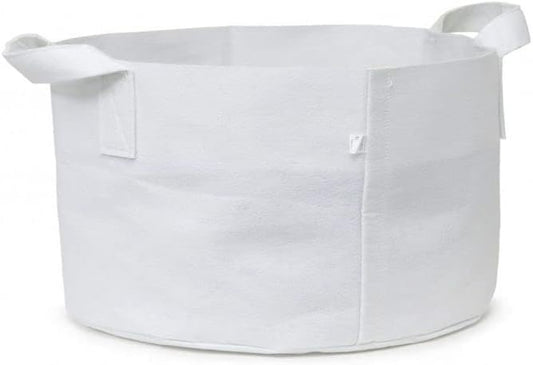 247Garden 2-Pack 100-Gallon Eco-Friendly Aeration Fabric Pot/Plant Grow Bag/Raised Garden Bed w/Handles (300GSM,White, 18H x 40D)