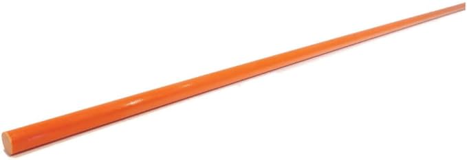 The ROP Shop (Pack of 100) 1/4" Orange Snow Poles Plain Markers, Heavy Duty Fiberglass Rod