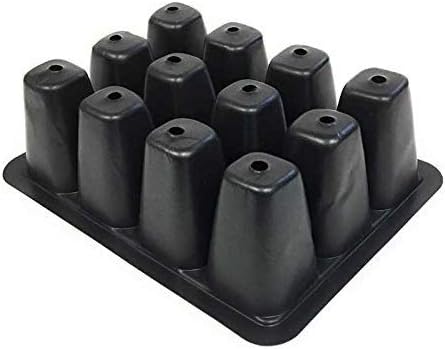 12 Cell Garden Seedling Starter Trays, Seed Germination and Plant Propagation Planting Seeder Pots (18 Trays))