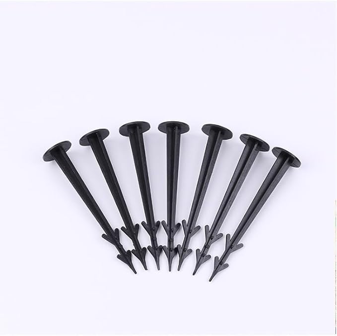 COSMOS 50 Pcs 4.5 Inches Multifunctional Plastic Yard & Garden Stakes Anchors for Plant Support, Holding Down Tents