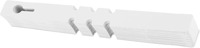 Plant Tags 100 PCS – White PVC Hanging Garden Plant Labels, Wrap Around Nursery Markers for Trees, Flowers & Vegetables