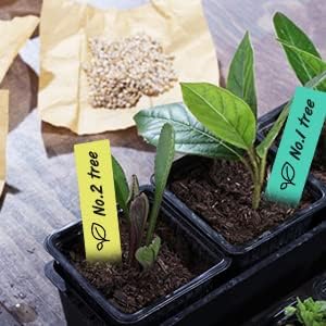 KINGLAKE 1000 Pcs 4 Inch Plant Tags Multicolor Garden Nursery Labels Plastic Pot Labels,Box of 1000
