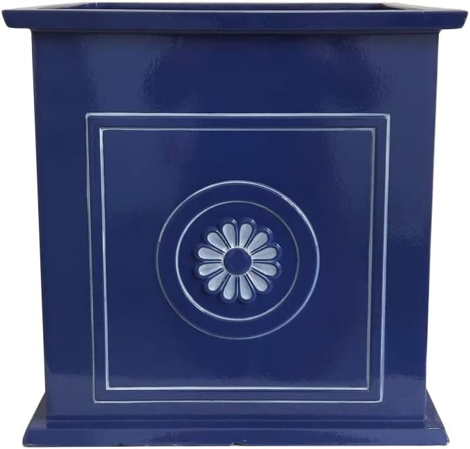 Southern Patio Cmx-064732 Colony Square Planter, Navy, 16 Inch