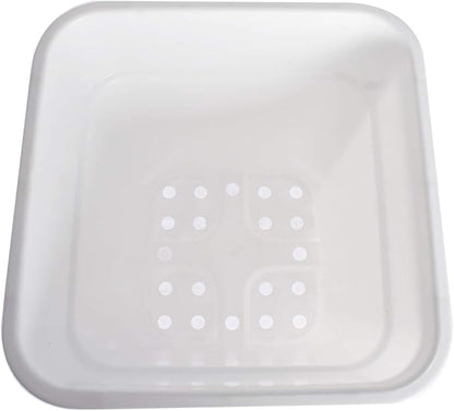 Plant Nursery Pot 10-Pack 3 Gallon Square Plastic Garden Planter Pots Flower Seedling Injection Molded Container Seed Starting Pot Set for Indoor Outdoor Plants Seedlings Vegetables White