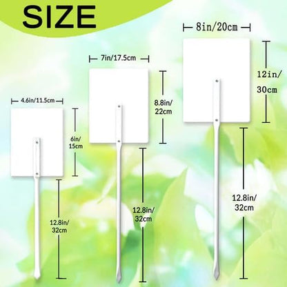 FemiaD Plant Label Signs Planted Herb Garden Markers Waterproof Aluminum Plant Stake Tags Basil Sign for Nursery Indoor Outdoor Garden Decoration 4.6x6inch