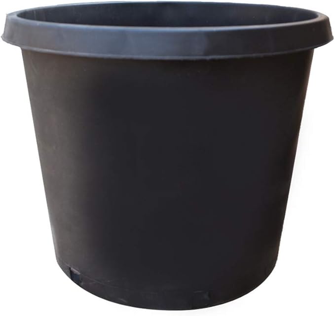 Nursery Pot 1 Gallon 1 Gal 2 Gal 3 Gal 5 Gal 7 Gal 10 Gal 15 Gal Nursery Container Injection Molded Pot Fit for Plants Soil Growers or Hydroponics (5,15 Gallon)