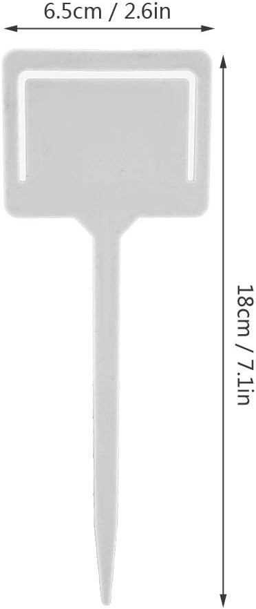Yosoo 20 Pcs Plant Labels, PVC Gardening Flower Plant Label Identification Tags Garden Stake Tool(01)