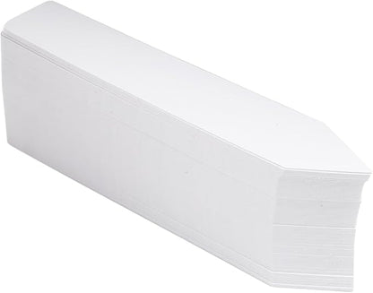 Quluxe 100 Pcs 6 Inch Seed Plant Tags Markers White Garden Labels for Seedlings Garden Plant Name Tags