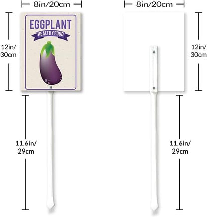 Eveokoki Aluminum Seed & Plant Labels - Plant Markes for Seedlings-Plant Tags for Pots - Garden Signs for Vegetable - Durable Markers for Plants Outdoor Waterproof - Garden Decor for Farmhouse