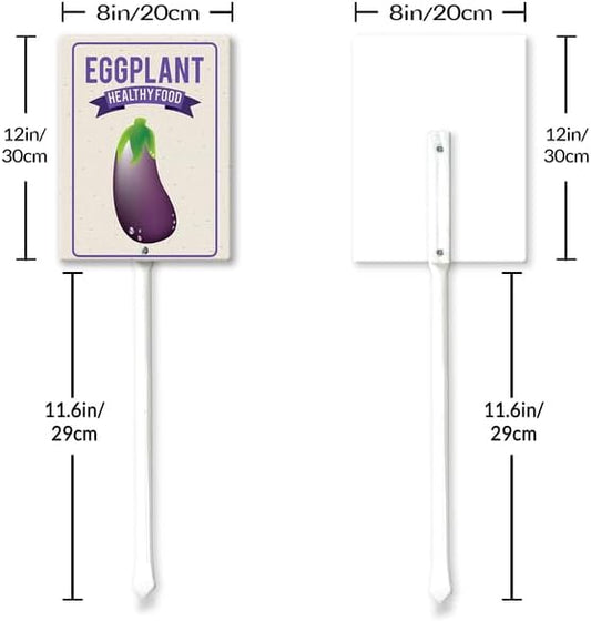 Eveokoki Aluminum Seed & Plant Labels - Plant Markes for Seedlings-Plant Tags for Pots - Garden Signs for Vegetable - Durable Markers for Plants Outdoor Waterproof - Garden Decor for Farmhouse