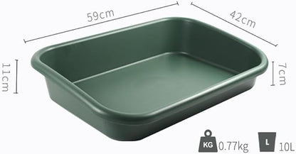 Garden Tidy Tray, Multifunctional One Piece Potting Tray for Seeding, Mixing, Growing and Pot Storage, Succulent and Cactus Soil Potting Mix Tray 23"x16.4"x4.3",Green