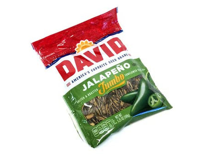 David Jumbo Sunflower Seeds Jalapeno Hot Salsa (Pack of 4)