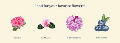 True Organic Azalea, Camellia & Rhododendron Food – Organic Fertilizer for Low-pH Plants – 12lb Bag
