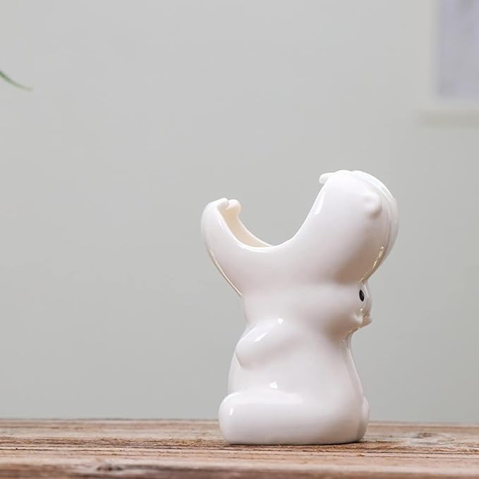 Gaolinci Mini Cute Ceramic Animal Flower Pot Succulent Plant Pot (Hippo)