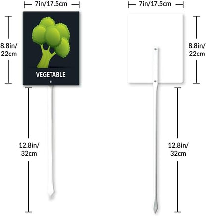 Eveokoki Aluminum Seed & Plant Labels - Plant Markes for Seedlings-Plant Tags for Pots - Garden Signs for Vegetable - Durable Markers for Plants Outdoor Waterproof - Garden Decor for Farmhouse