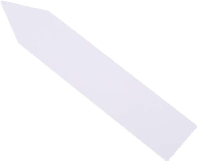 100 Pcs Plastic Plant Seed Labels Pot Marker Nursery Garden Stake Tags (White)