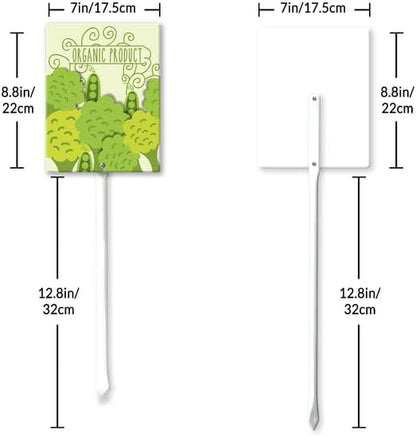 Eveokoki Aluminum Seed & Plant Labels - Plant Markes for Seedlings-Plant Tags for Pots - Garden Signs for Vegetable - Durable Markers for Plants Outdoor Waterproof - Garden Decor for Farmhouse