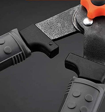 Edward Tools Heavy Duty Hedge Clippers - 25” Manual Garden Hedge Shears with Wavy Carbon Steel Blade for Trimming Shrubs, Boxwoods, Weeds, Bushes - Ergo Rubber Grip Handle