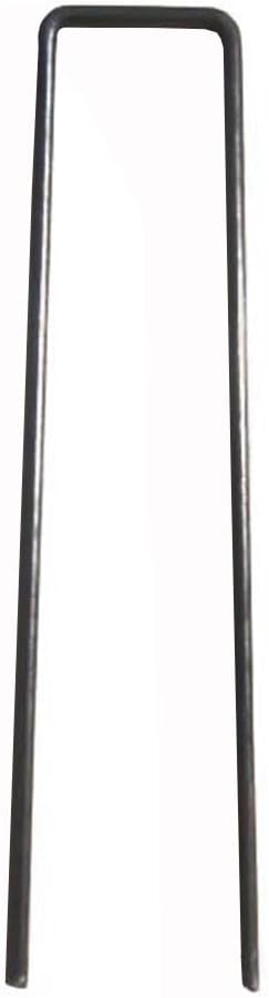 100 Pack 6x1 inch 11GA(0.12inch) Landscape Staples Garden Stakes Fence Netting Pins Ground Spikes Sod Cover Fabric Pegs Steel Uncoated